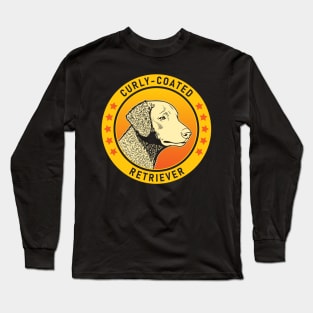 Curly-Coated Retriever Dog Portrait Long Sleeve T-Shirt